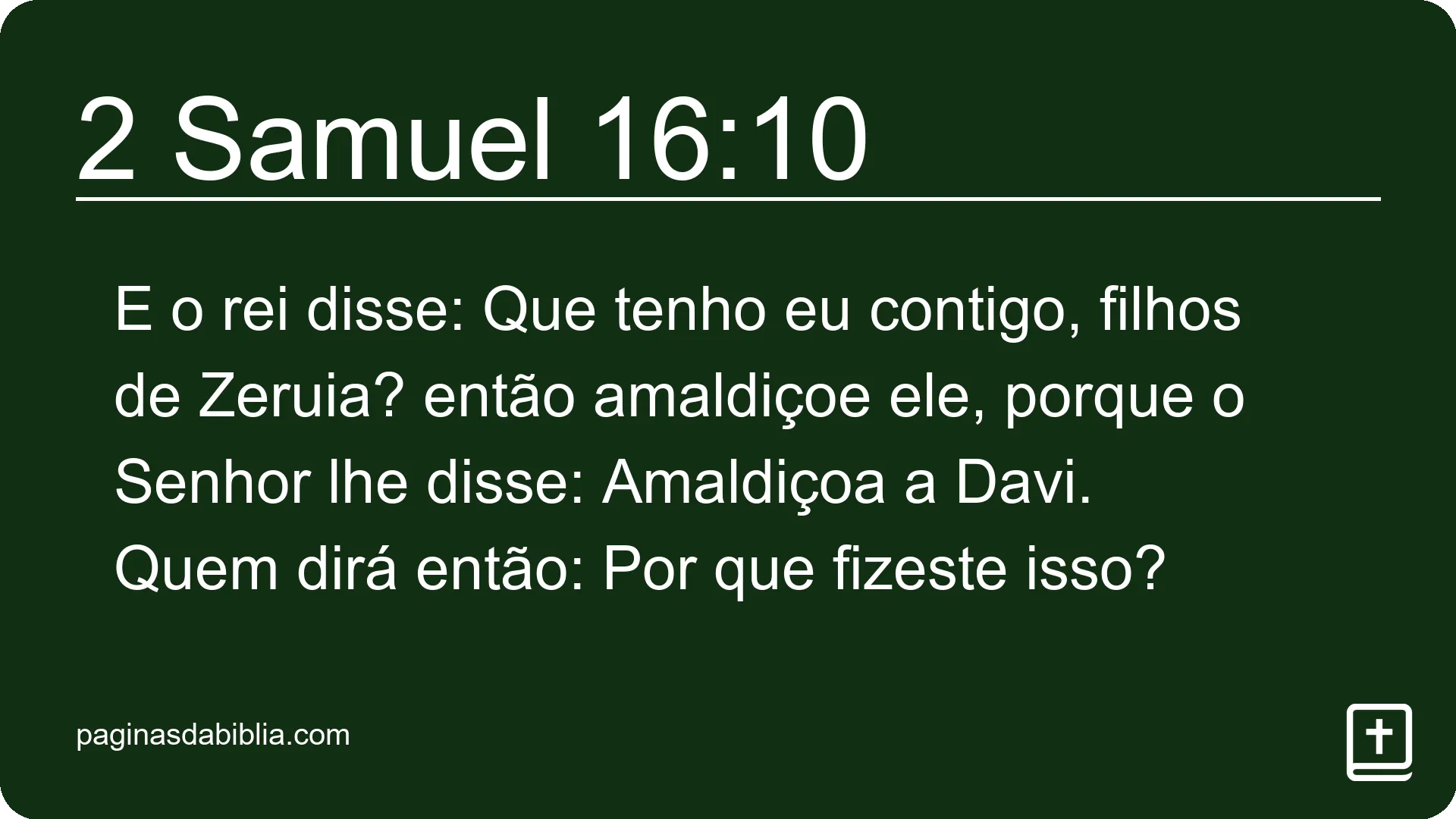 2 Samuel 16:10