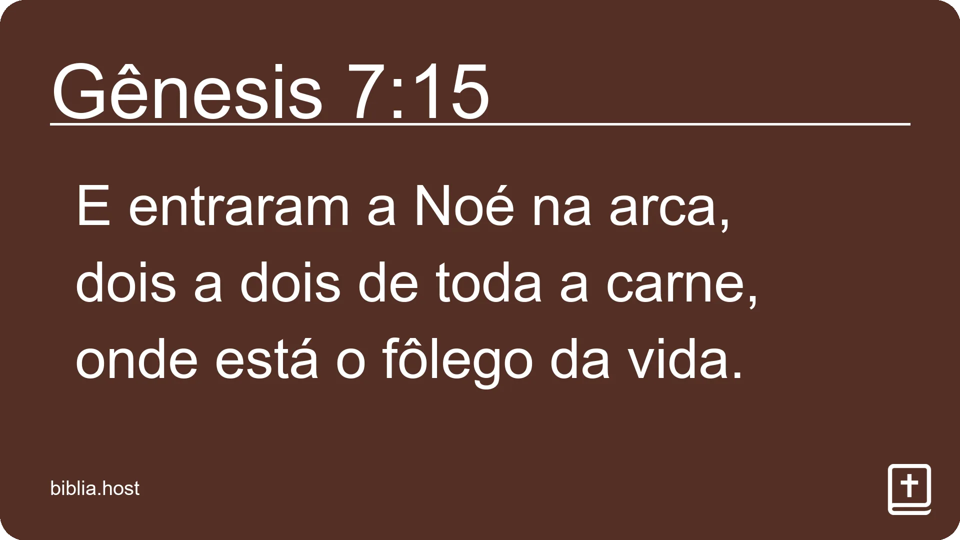 Gênesis 7:15