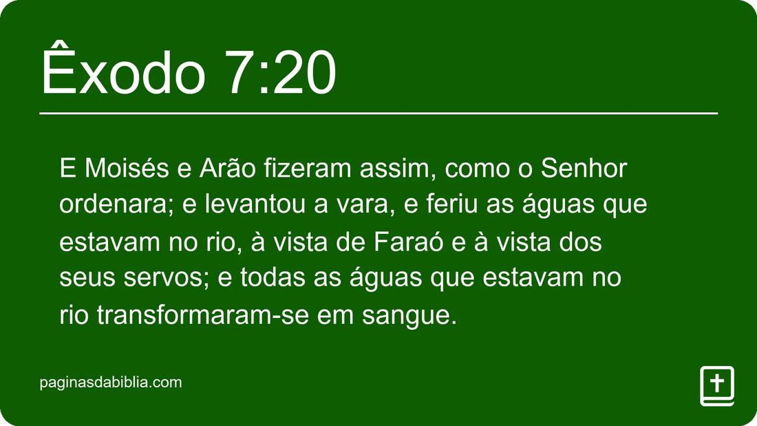 Êxodo 7:20