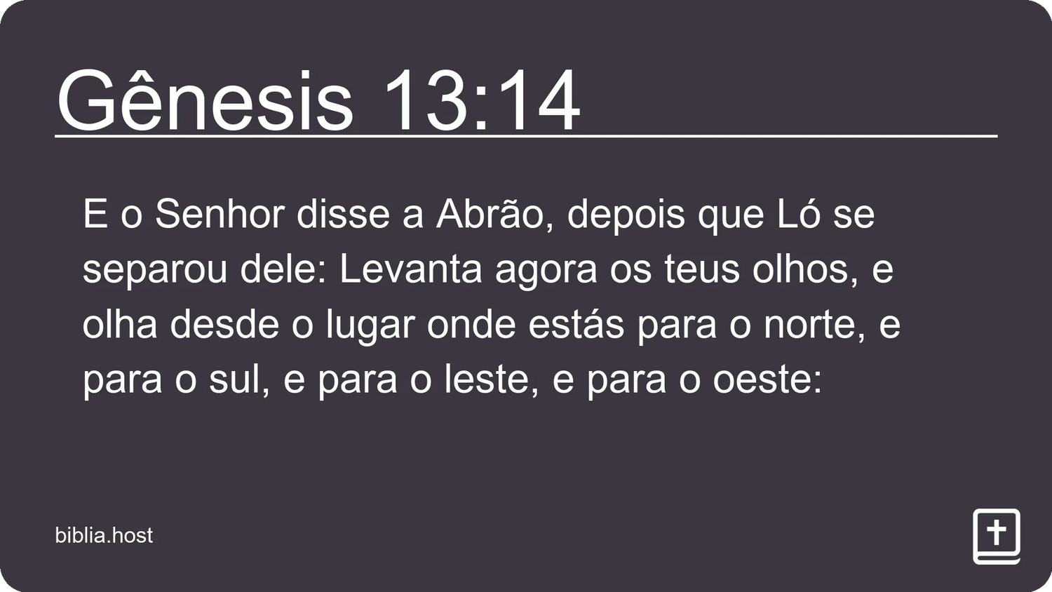 Gênesis 13:14