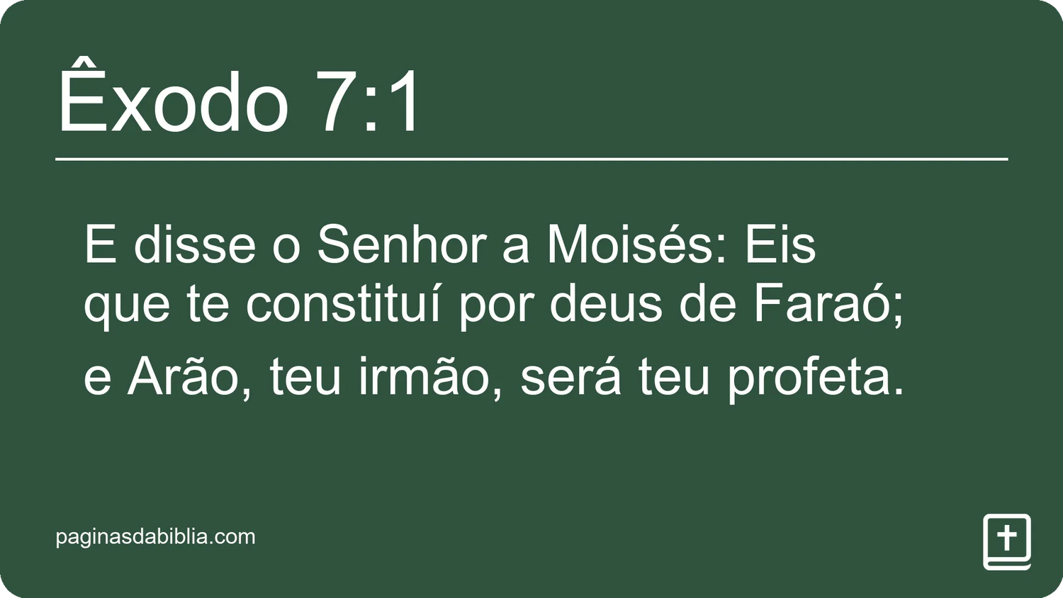 Êxodo 7:1