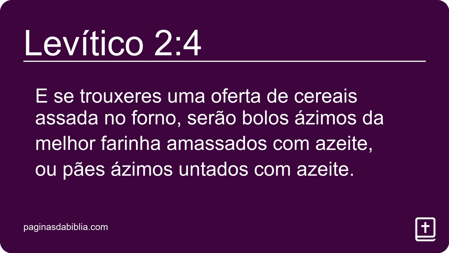 Levítico 2:4