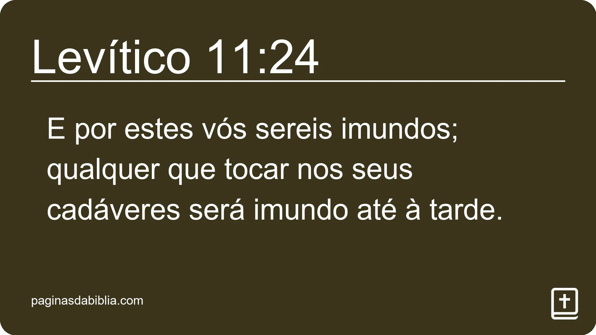 Levítico 11:24