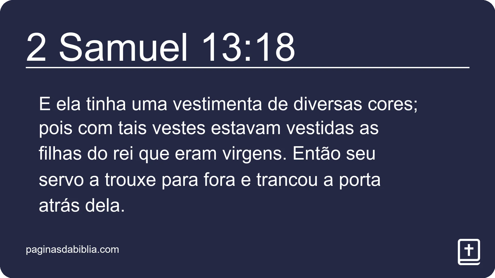 2 Samuel 13:18