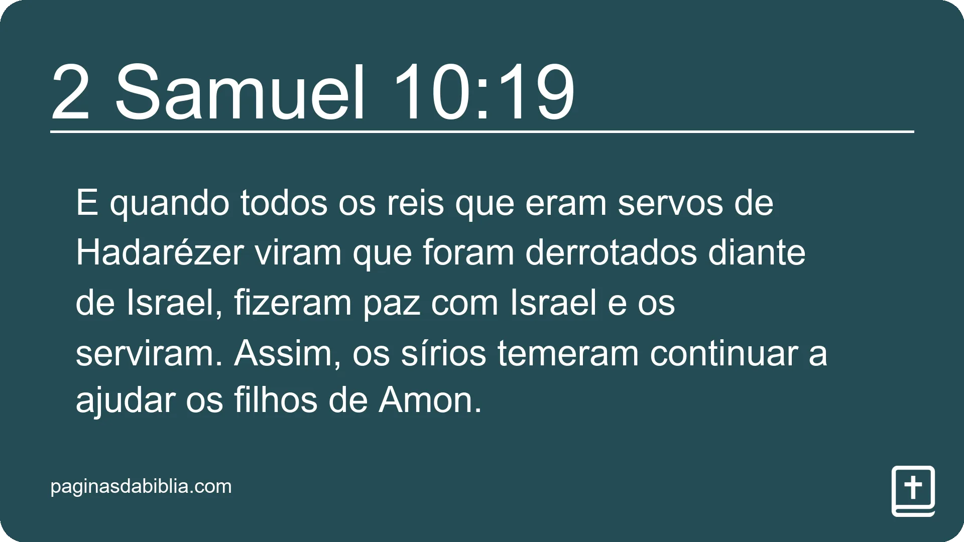 2 Samuel 10:19