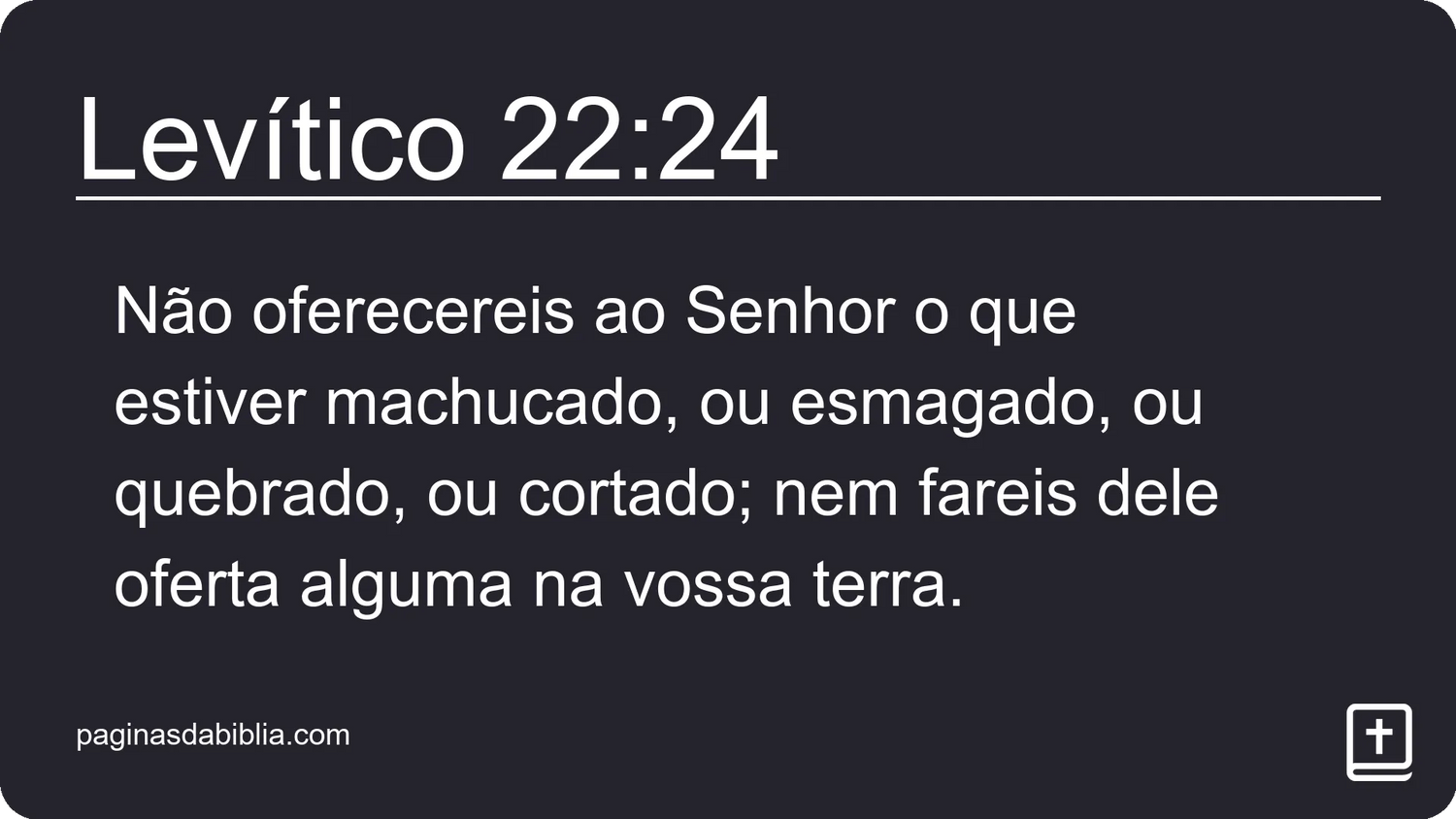 Levítico 22:24