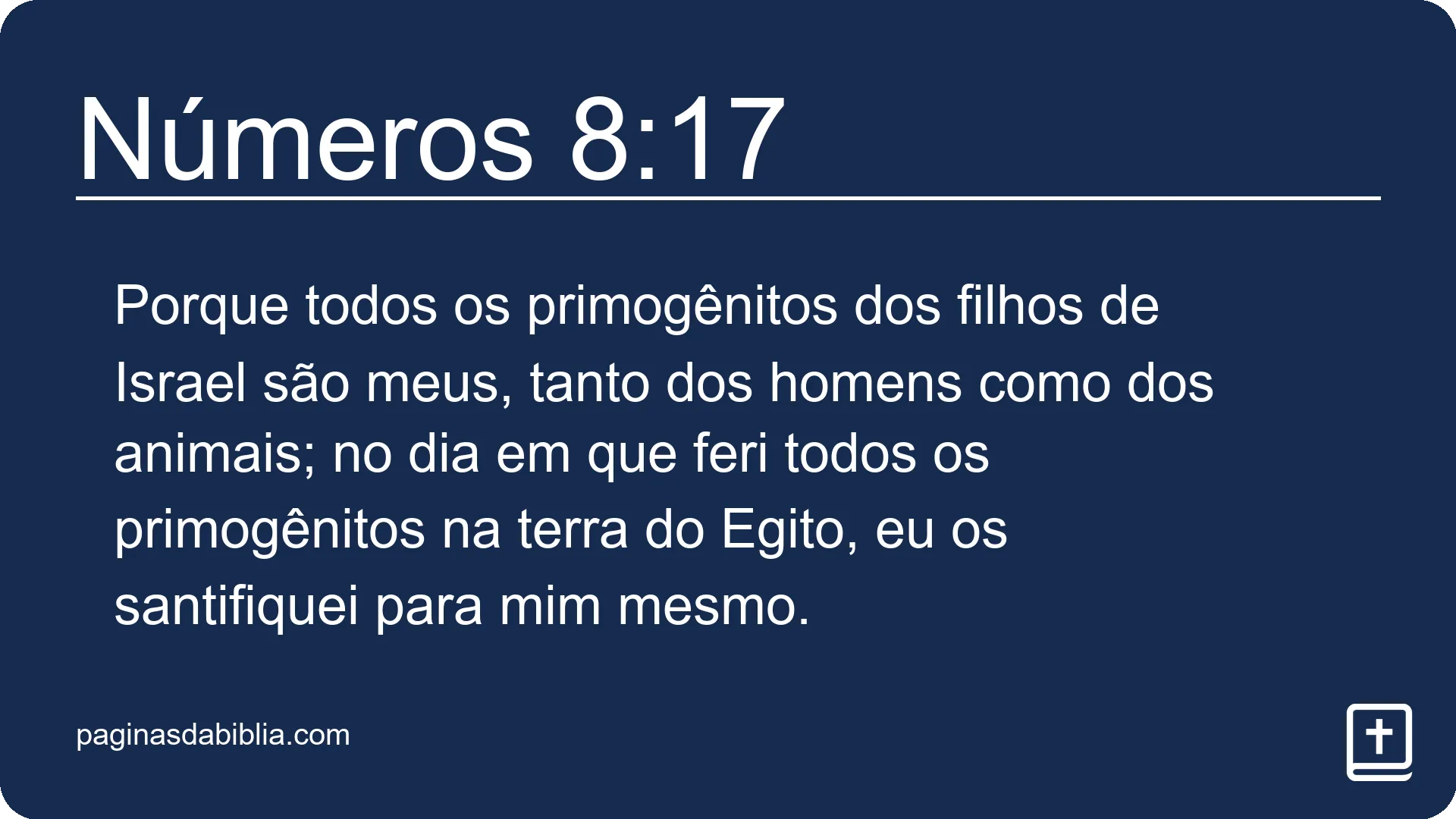 Números 8:17