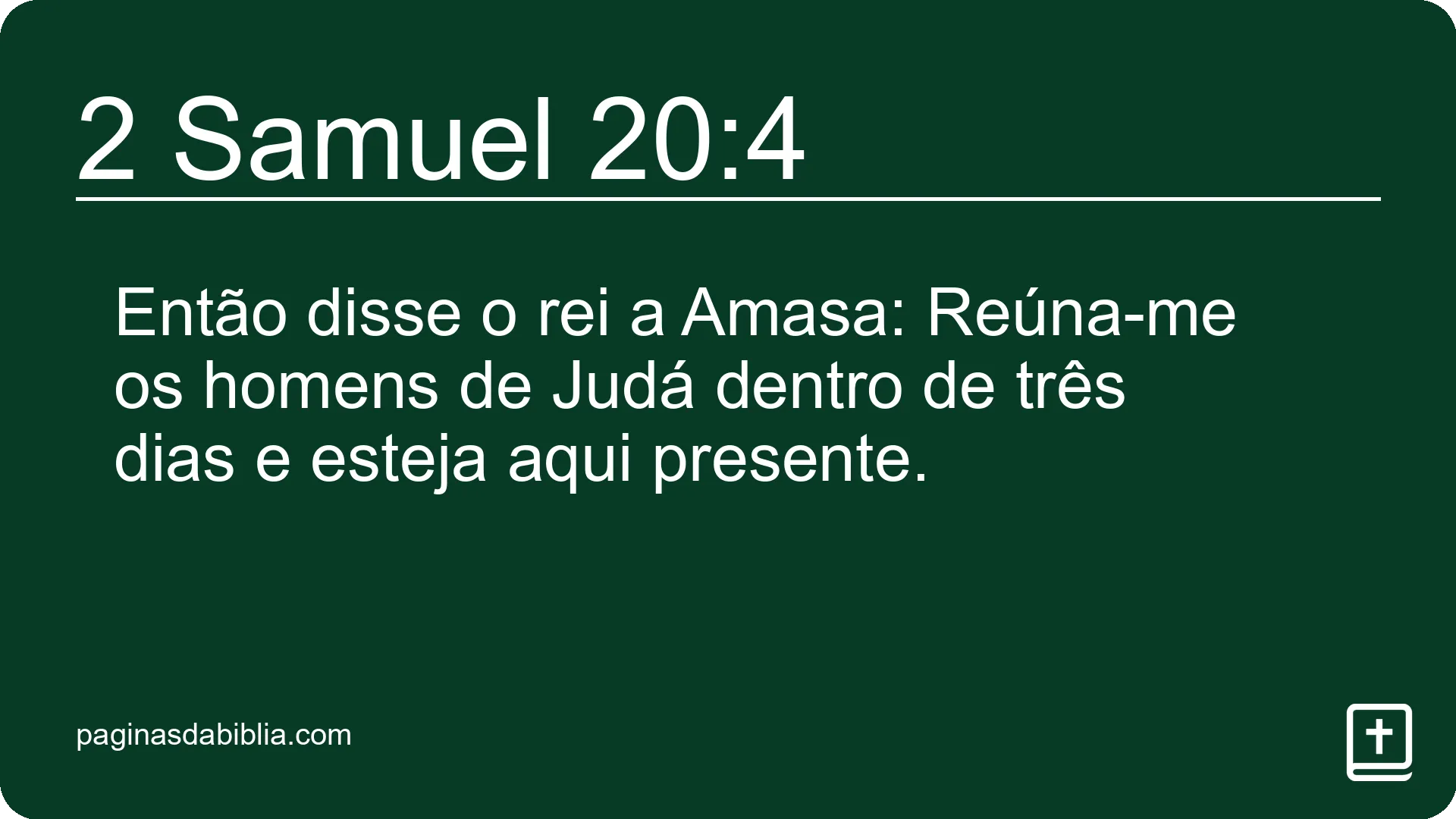 2 Samuel 20:4