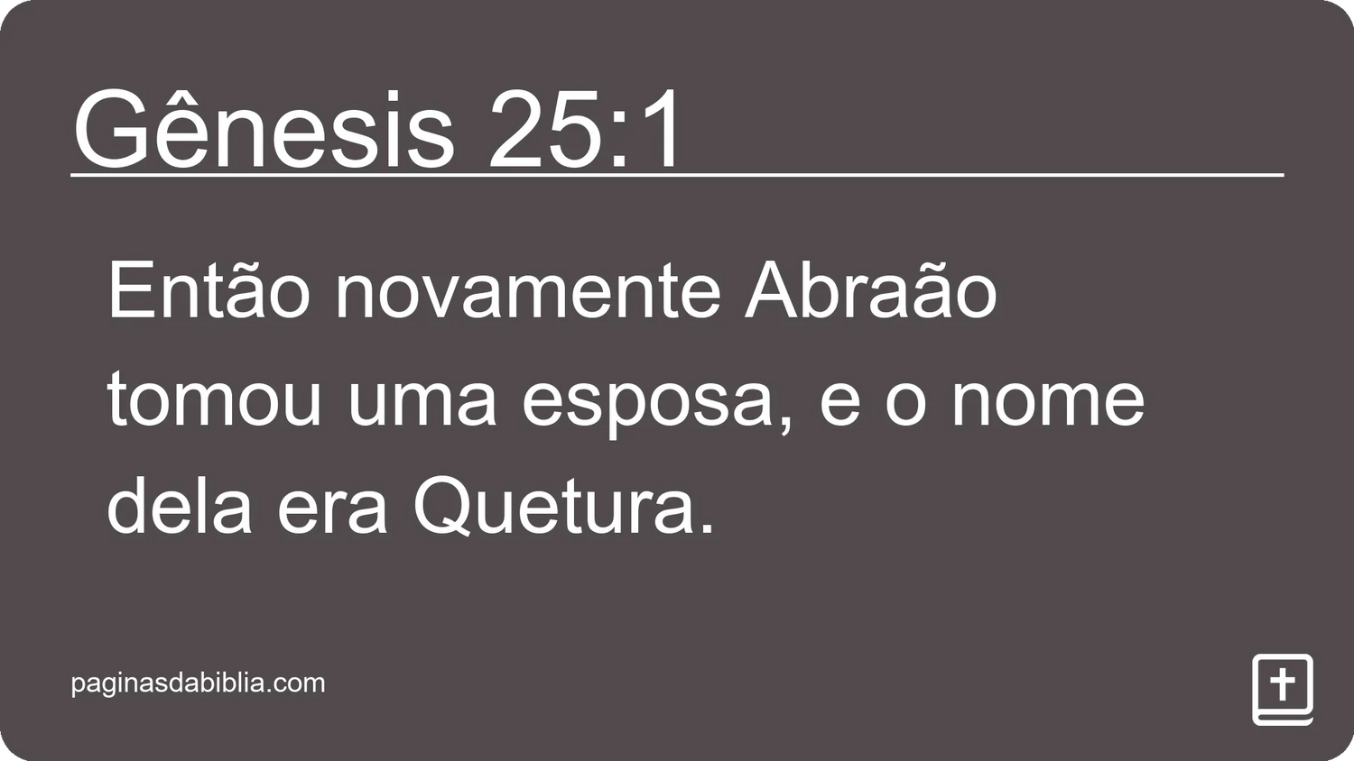 Gênesis 25:1