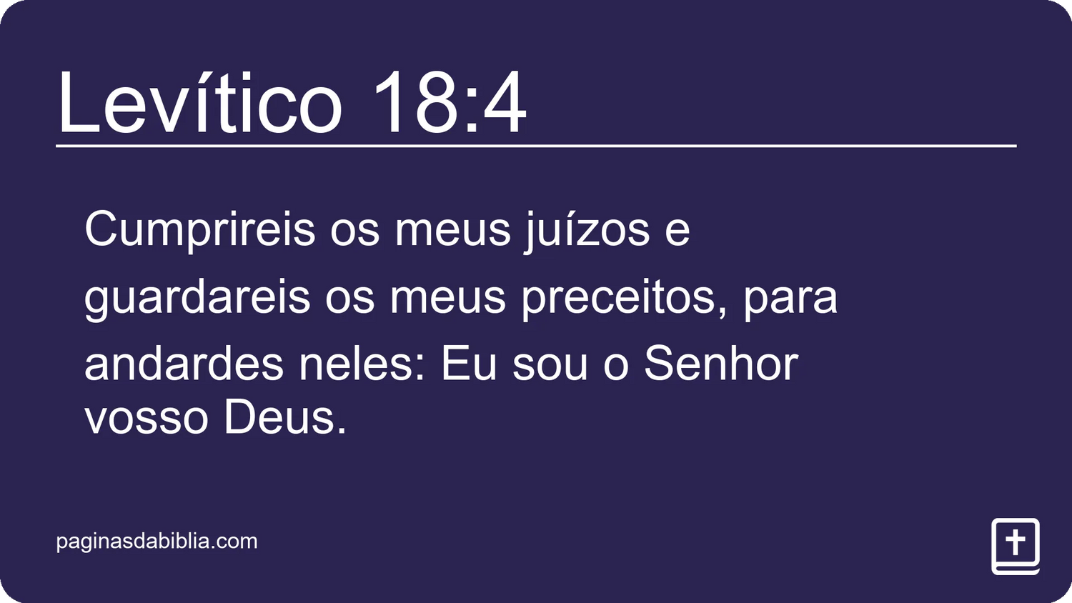 Levítico 18:4