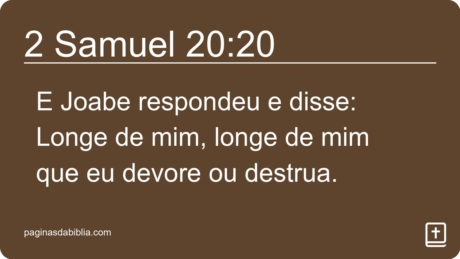 2 Samuel 20:20