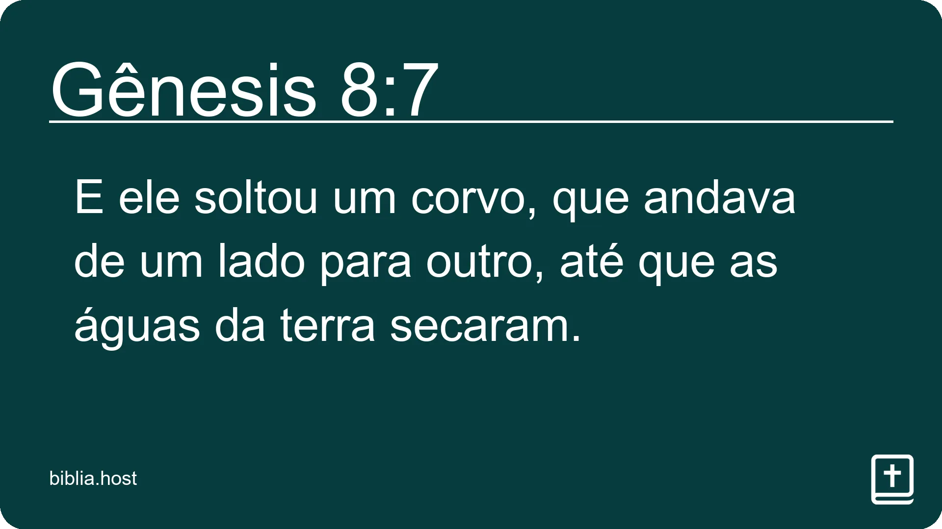 Gênesis 8:7