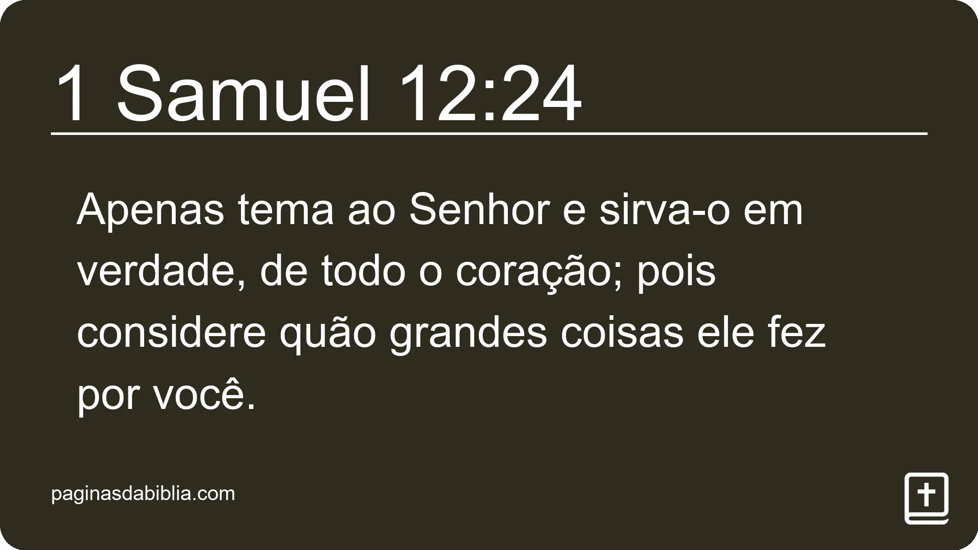 1 Samuel 12:24