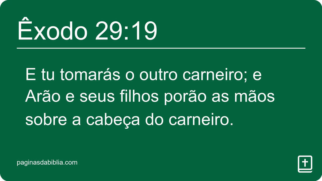 Êxodo 29:19