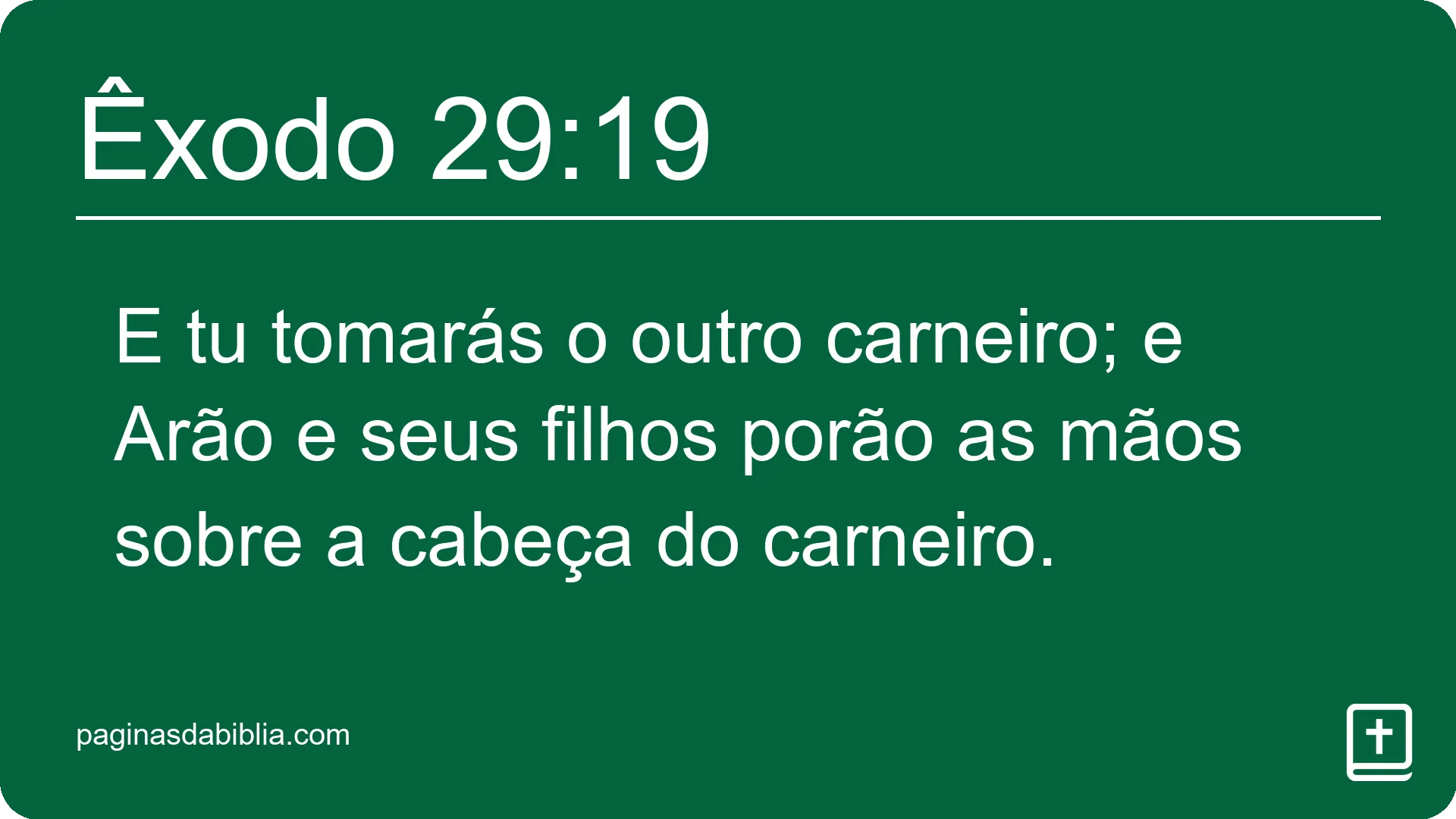 Êxodo 29:19