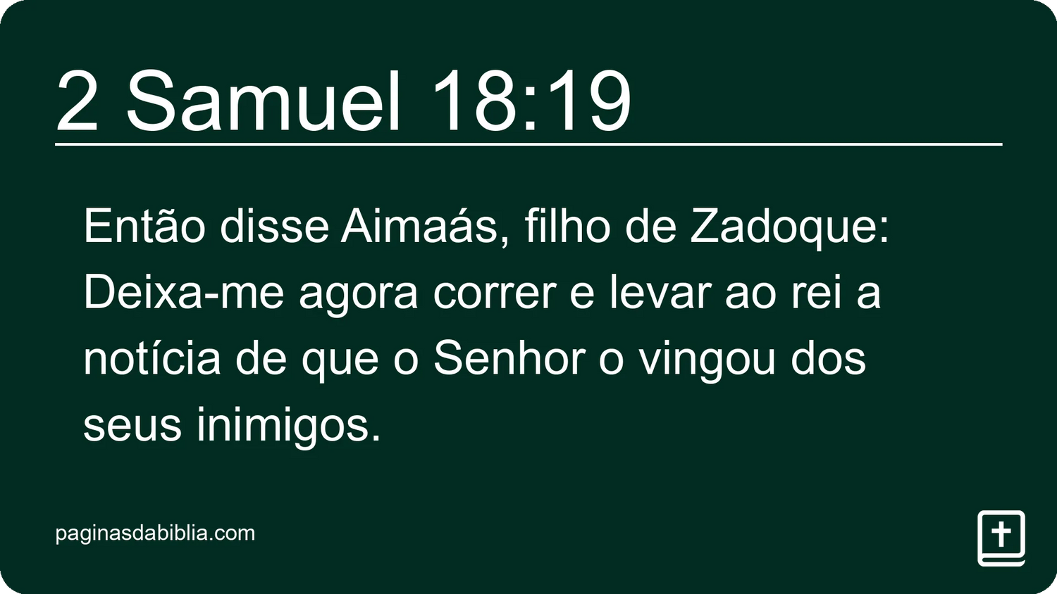 2 Samuel 18:19