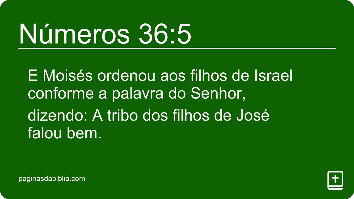 Números 36:5