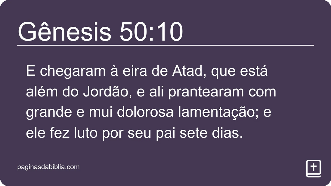 Gênesis 50:10