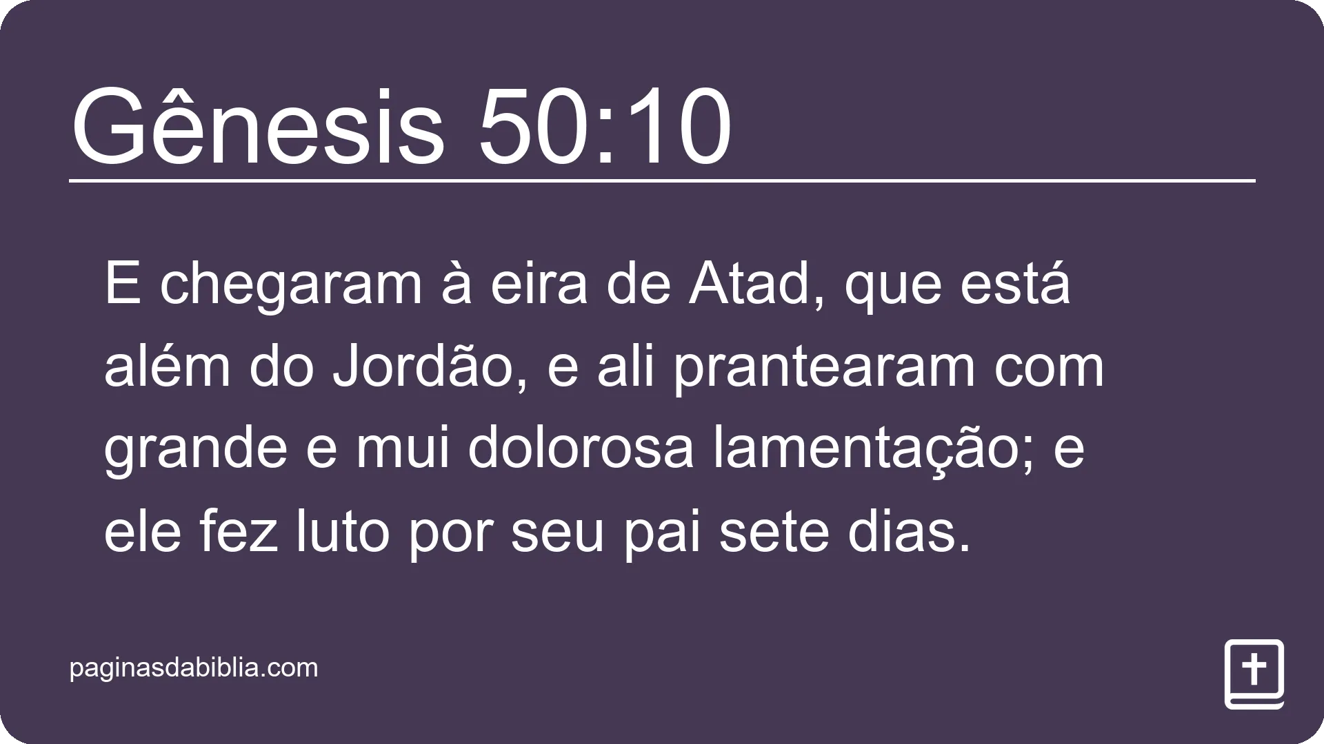 Gênesis 50:10