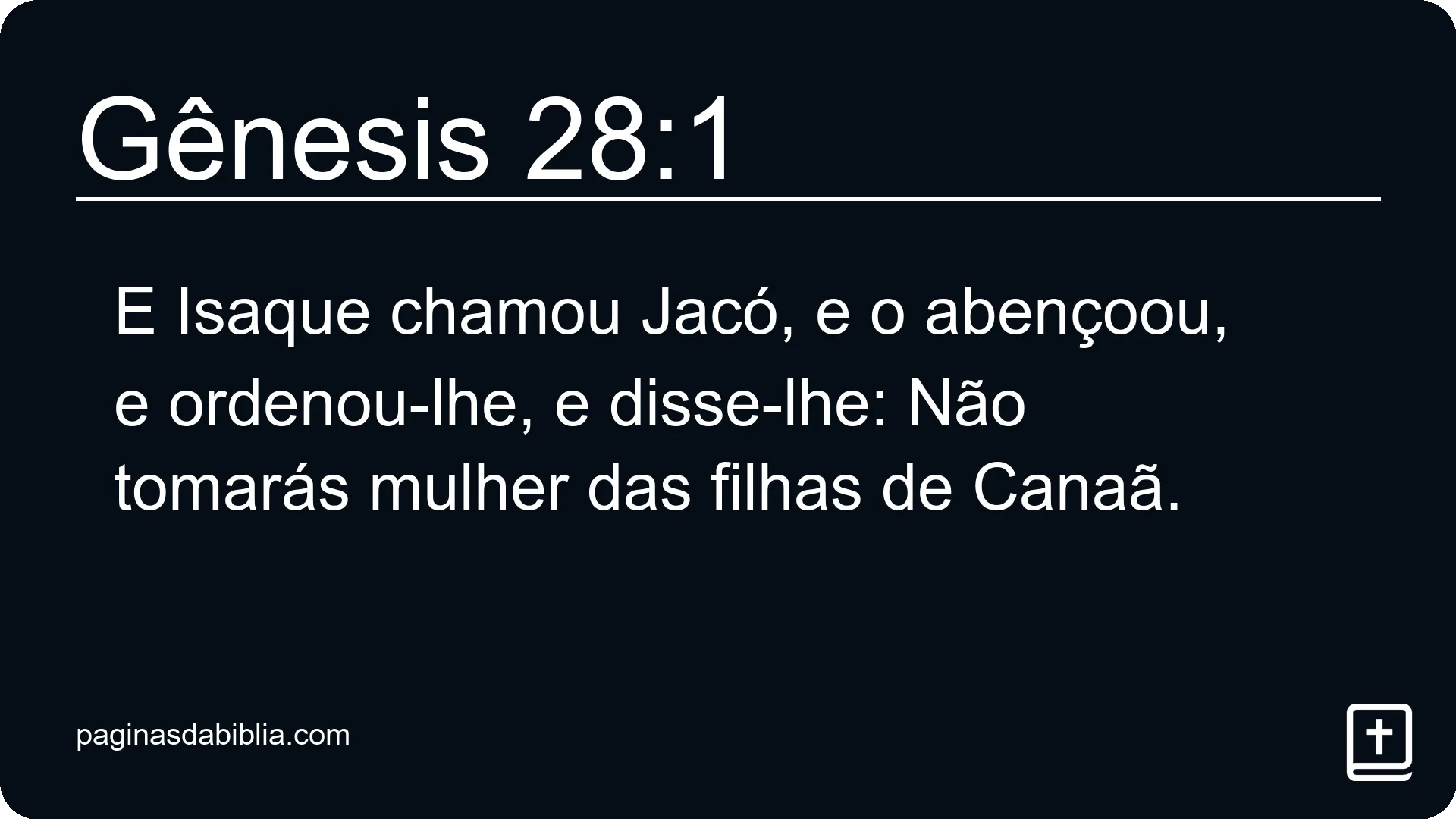 Gênesis 28:1