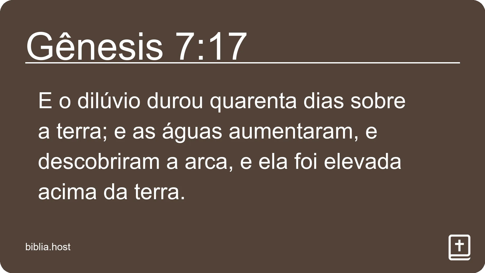 Gênesis 7:17