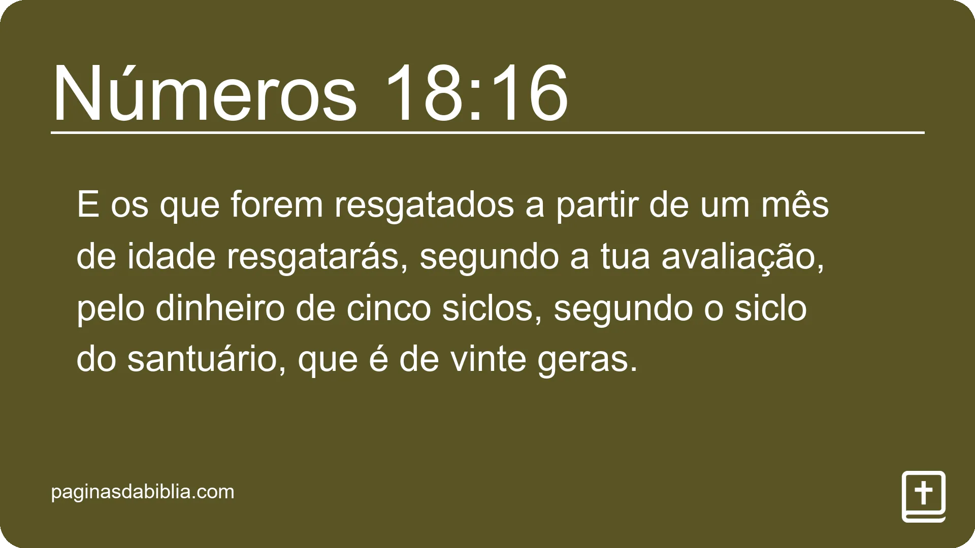 Números 18:16