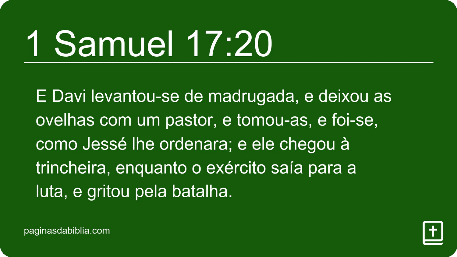 1 Samuel 17:20