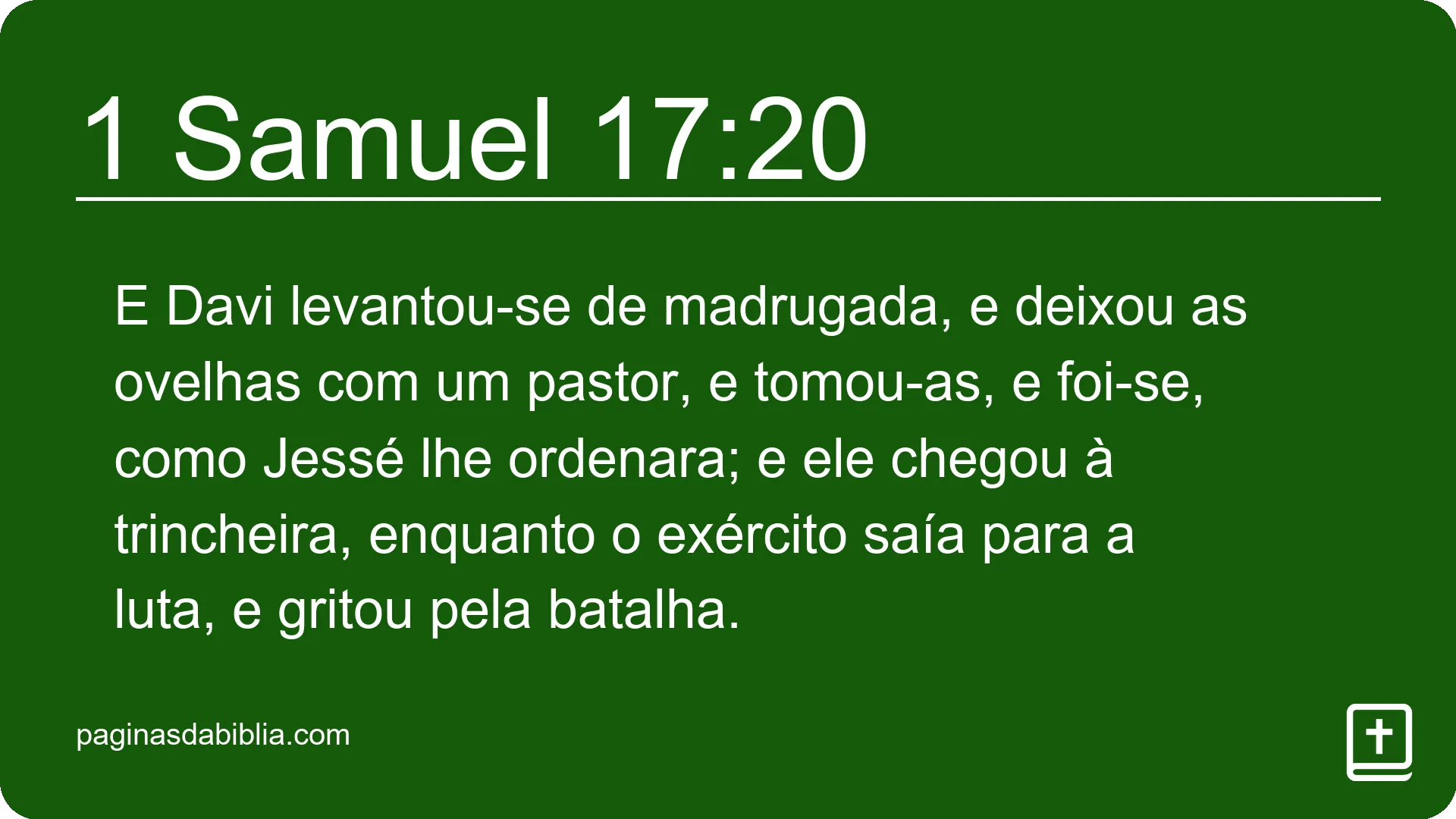 1 Samuel 17:20