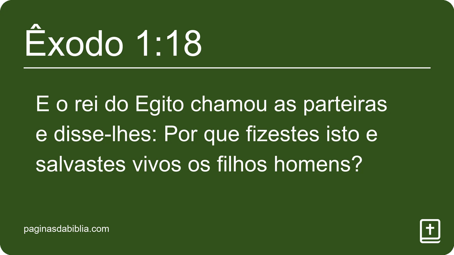 Êxodo 1:18