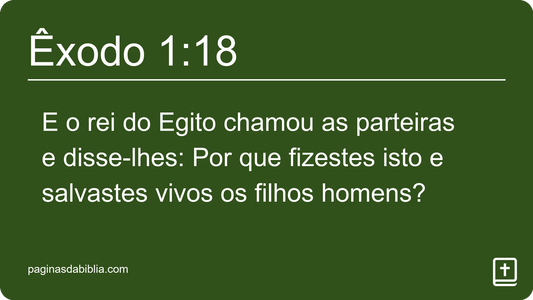 Êxodo 1:18