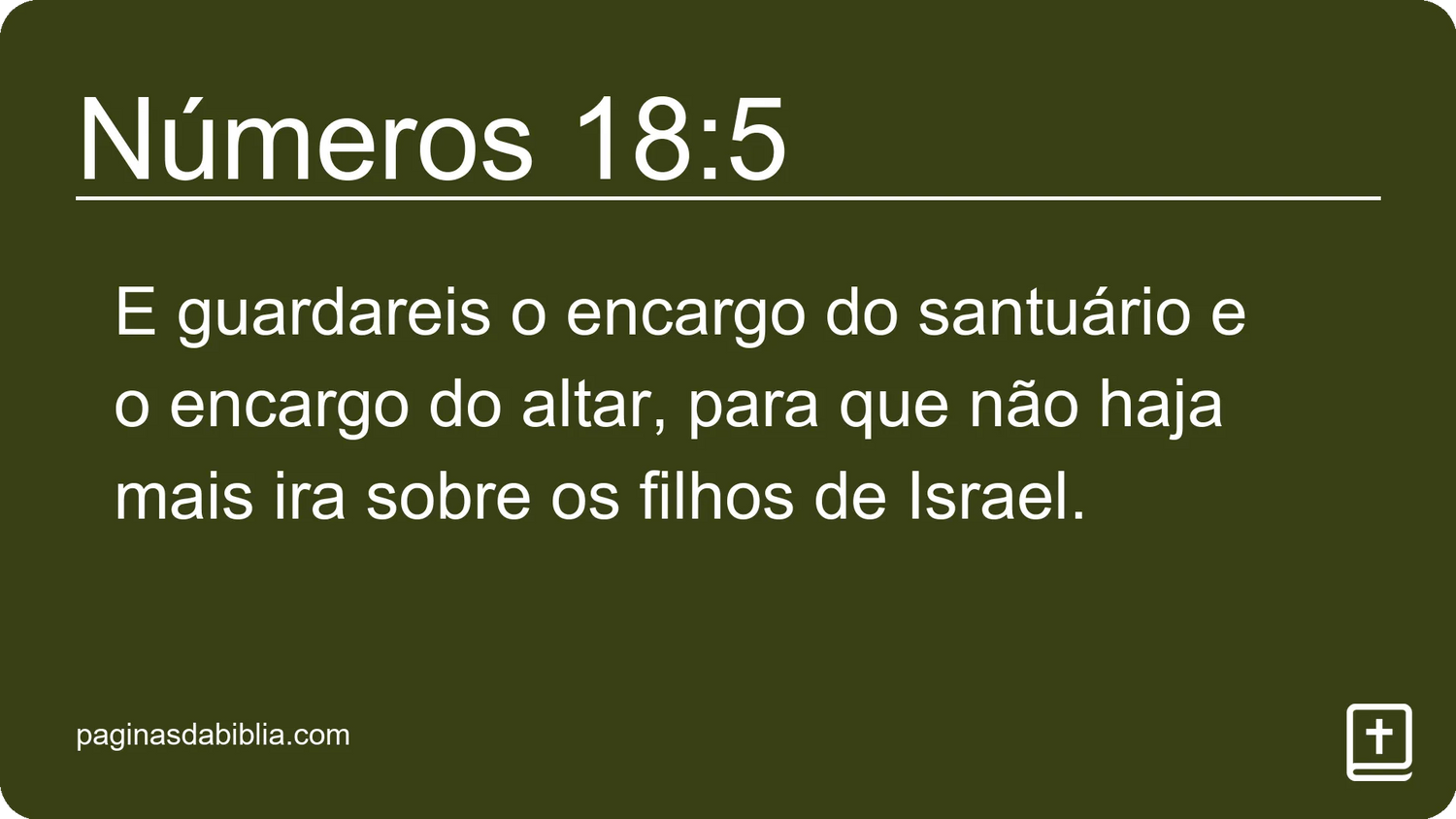 Números 18:5