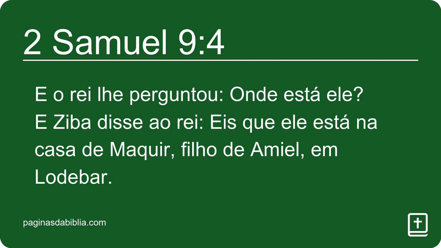 2 Samuel 9:4