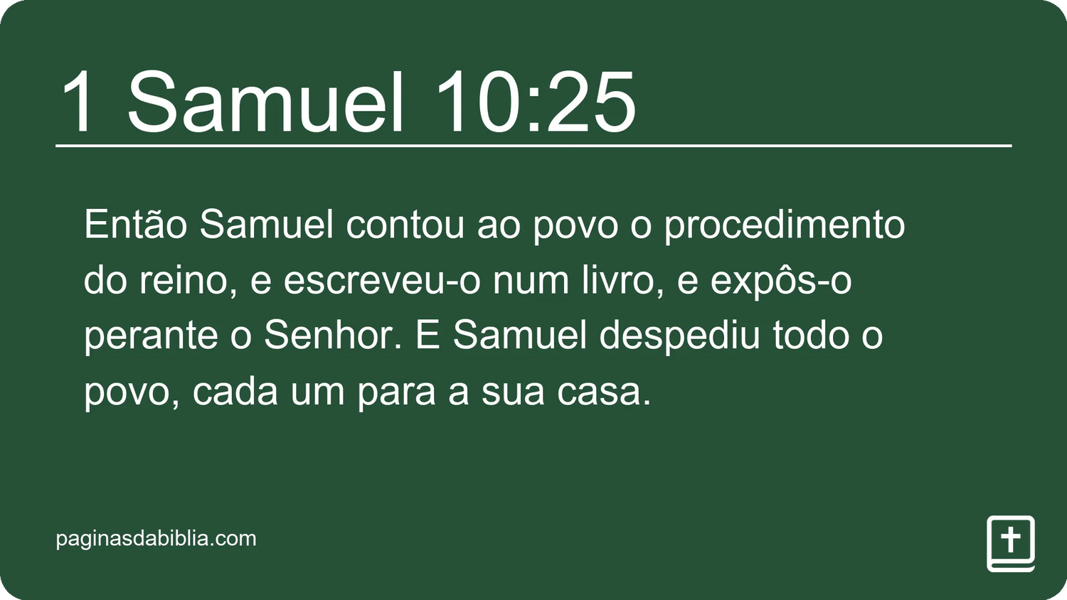 1 Samuel 10:25