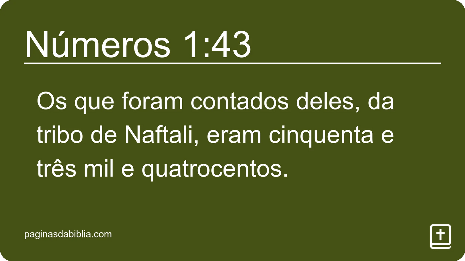 Números 1:43