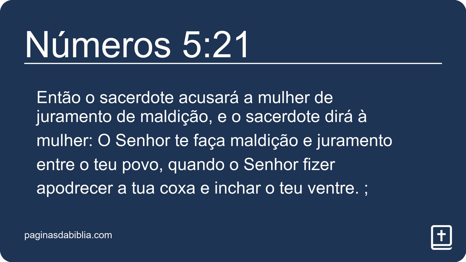 Números 5:21