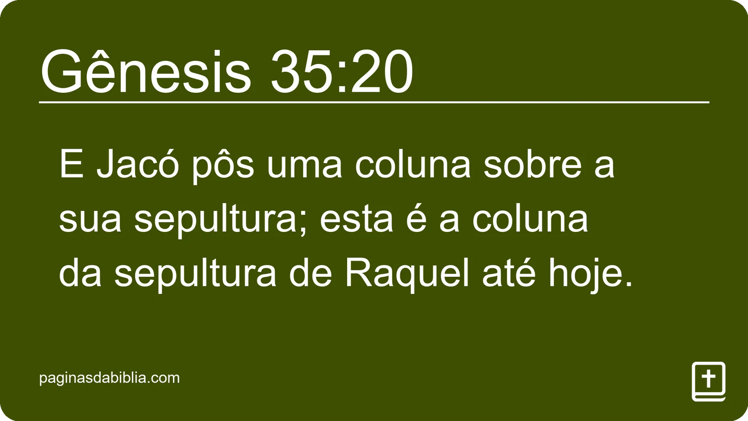 Gênesis 35:20