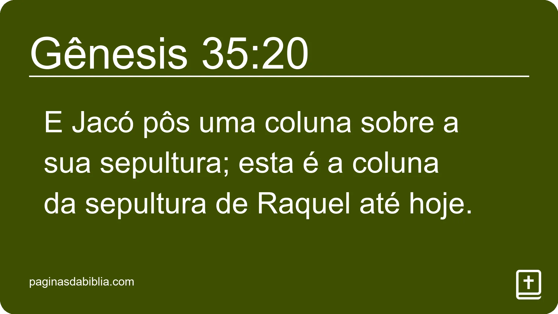 Gênesis 35:20