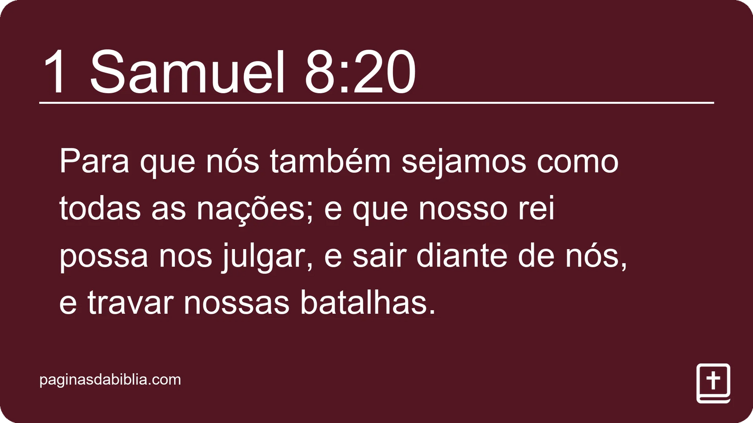 1 Samuel 8:20