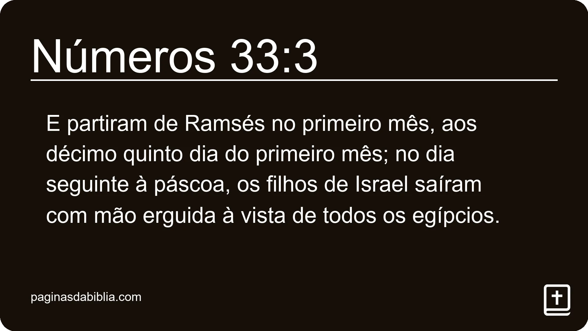 Números 33:3