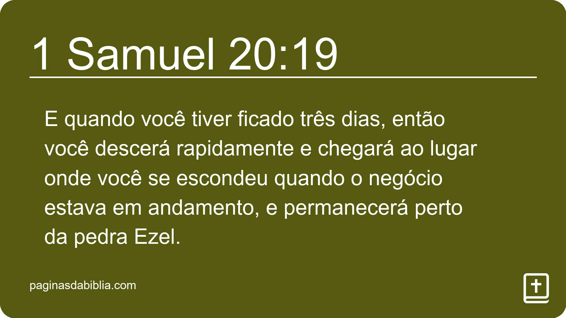 1 Samuel 20:19