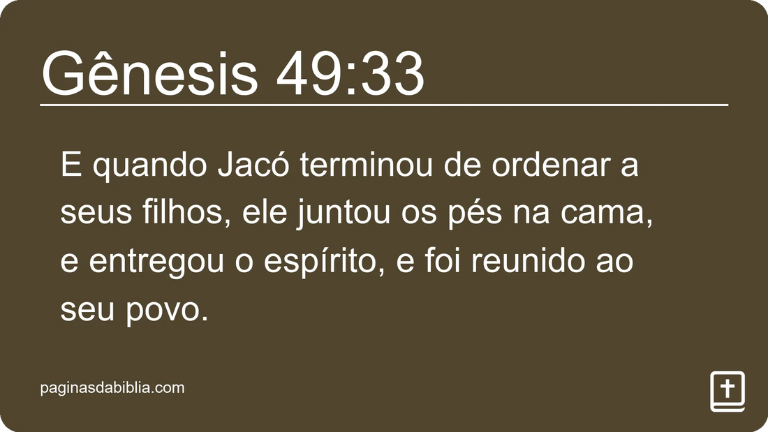 Gênesis 49:33