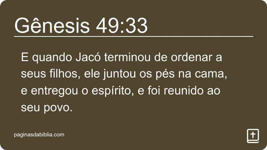 Gênesis 49:33