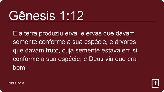 Gênesis 1:12