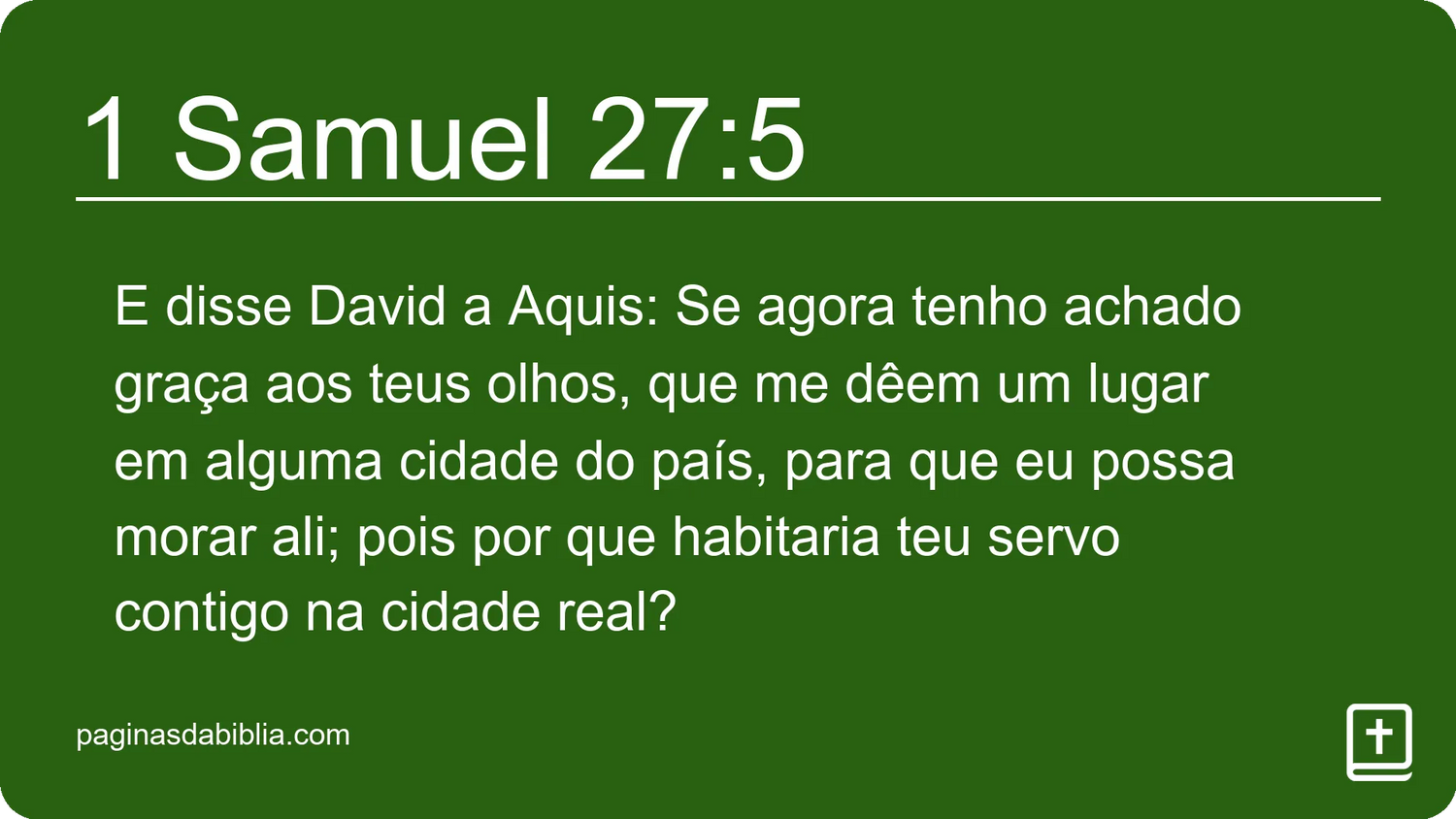 1 Samuel 27:5