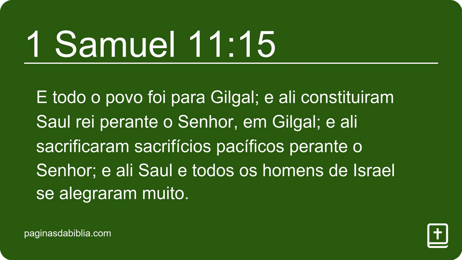 1 Samuel 11:15