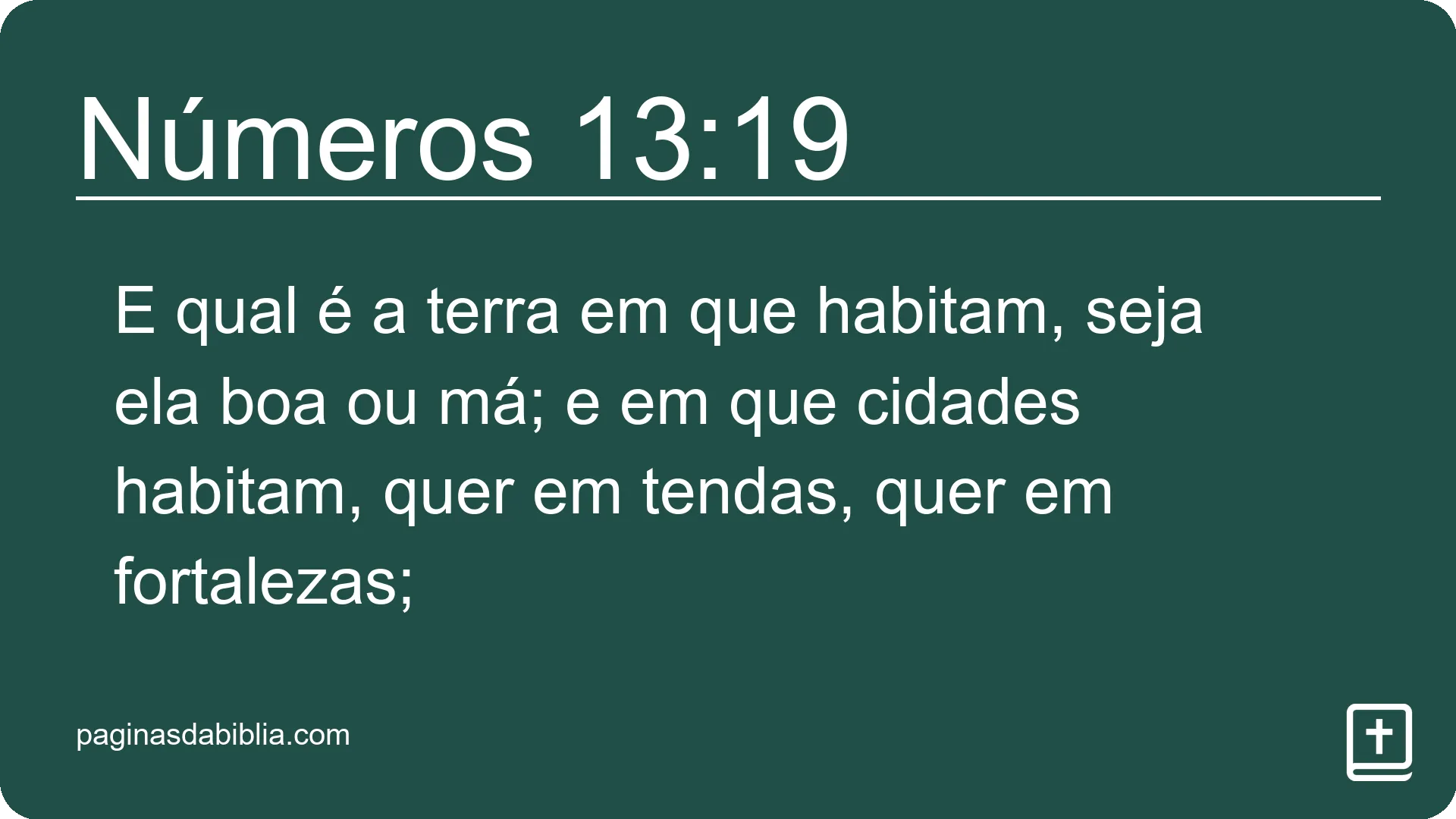 Números 13:19