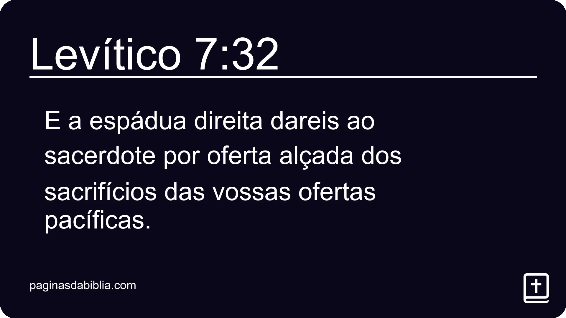 Levítico 7:32