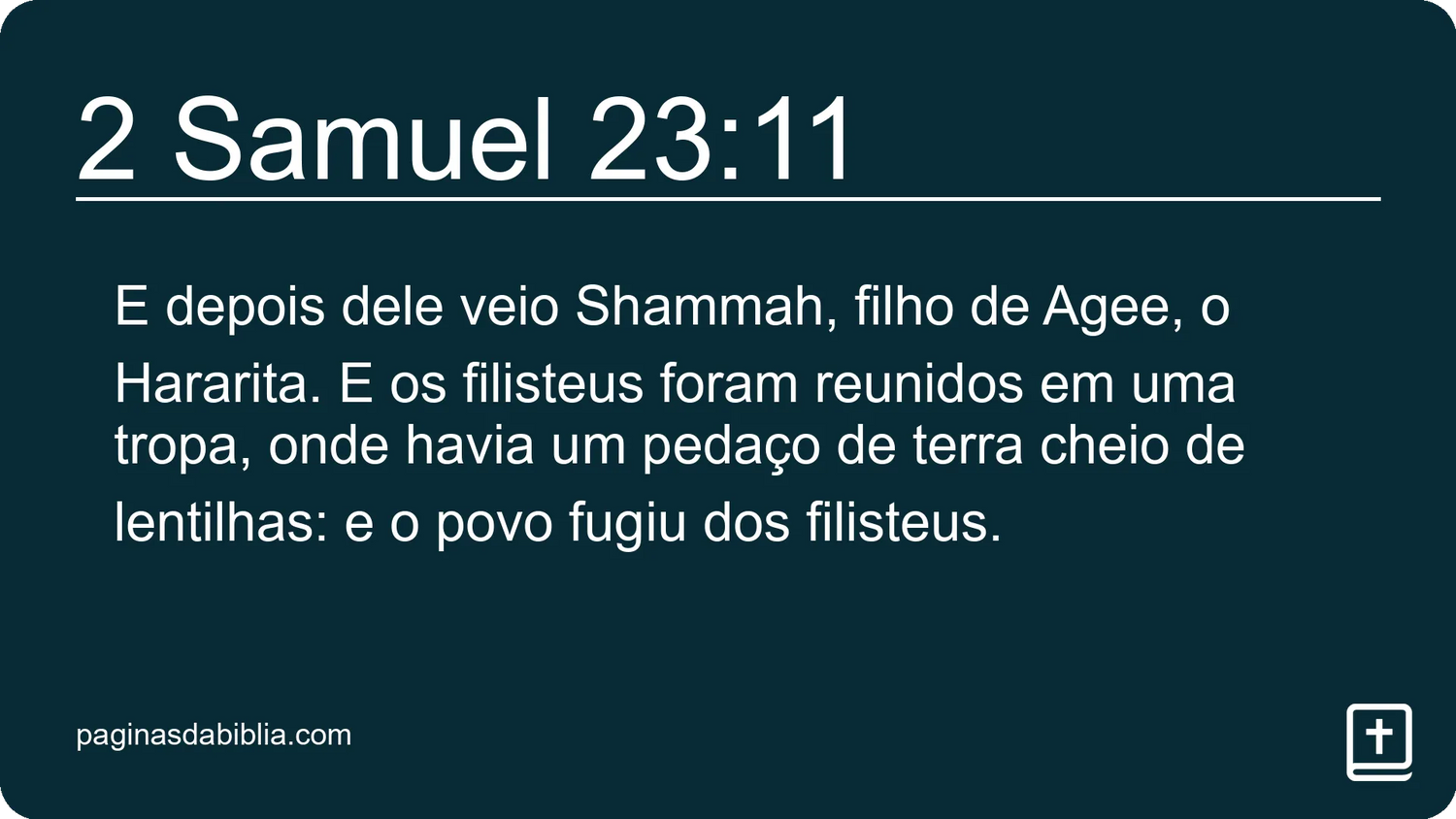 2 Samuel 23:11