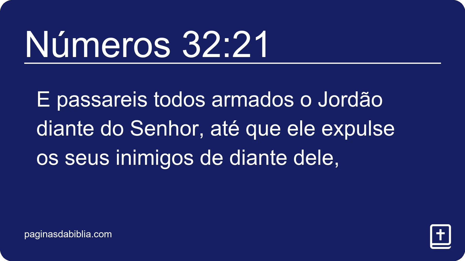 Números 32:21