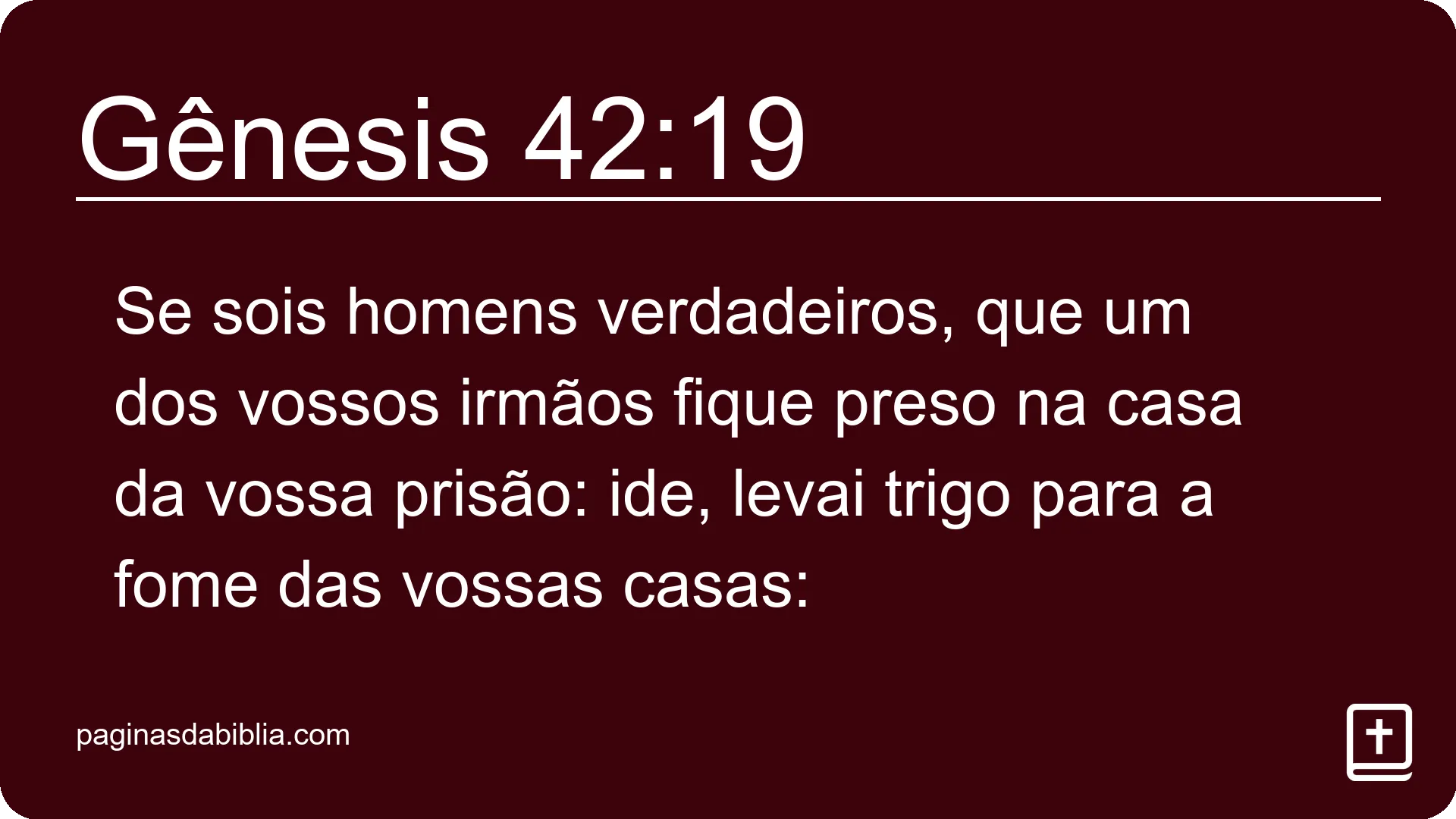 Gênesis 42:19